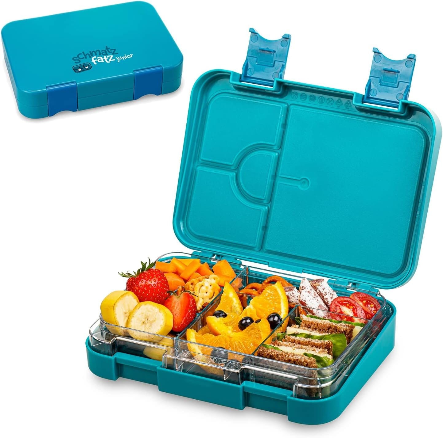 Lunchbox Mit Figuren BPA-frei Brotdose Mit 3 Fächern Für Die Schule – BPA-frei, Mit Namensschild, Leicht Zu öffnen, Ideal Für Kinder – Nicht Spülmaschinengeeignet