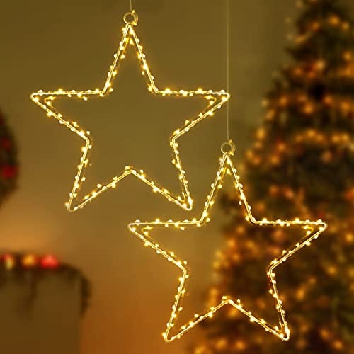 Weihnachtsstimmung garantiert: Der leuchtende LED-Stern von Tchibo frs  Fenster